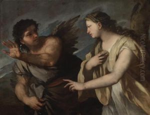 Picus And Circe by Luca Giordano