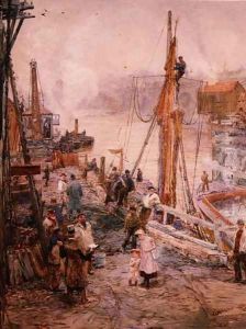 Gabriels Wharf by William Lionel Wyllie
