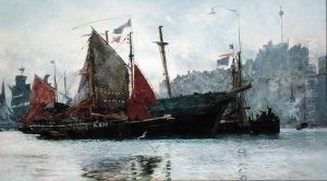 Ramsgate Harbour, 1880 by William Lionel Wyllie