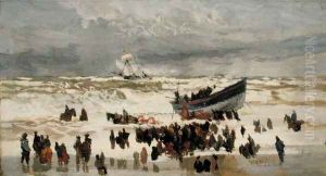 The Launch of the Life Boat