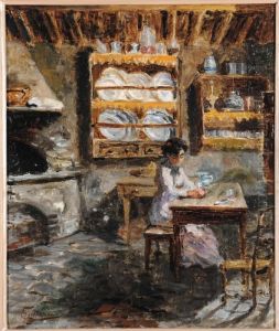 Interno Con Figura by Bartolomeo Giuliano