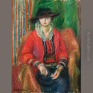 Woman In Red Jacket