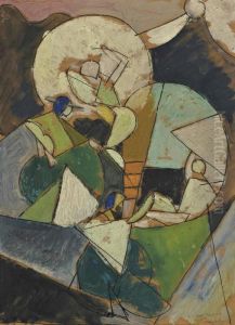 Etude Pour "acrobates" by Albert Gleizes