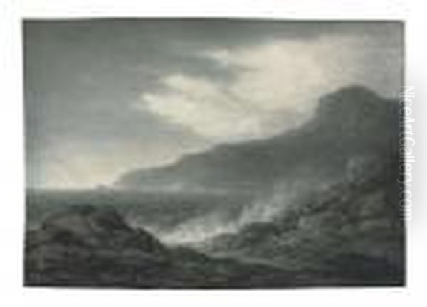Barren Coast And Slight Storm - view 1