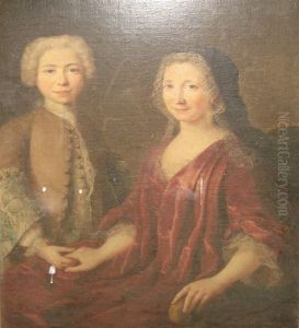 Jeune Mere Et Son Fils by Pierre Gobert