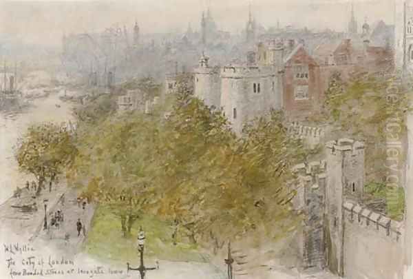 The City of London from the bonded stores at Irongate Tower - view 1