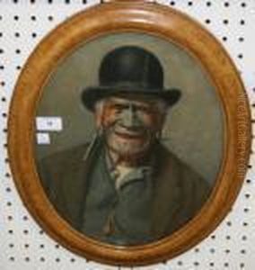 Oval Head And Shoulders Portrait Of A Tattooed Maori