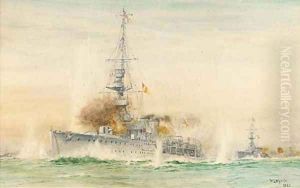 The English fleet under attack The English fleet under attack