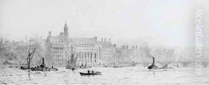 County Hall, London by William Lionel Wyllie