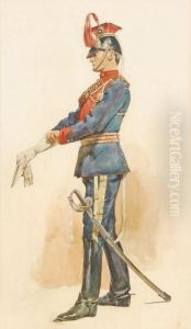 The 12th (the Prince Of Wales's Royal) Lancers, C.1890 by John Edward Goodall