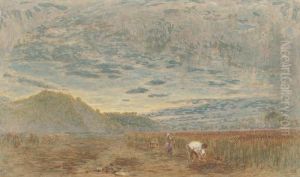 The Corn Harvesters by Albert Goodwin
