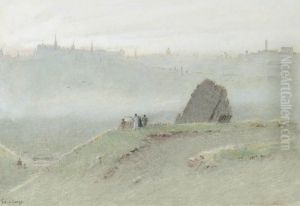 Edinburgh From Arthur's Seat by Albert Goodwin