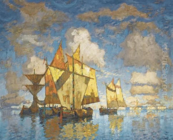 Fishing Boats In The Lagoon, Venice - view 1