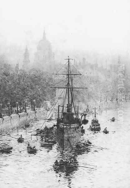 On the Thames - view 1