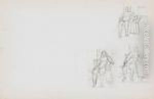 Studies Of Female Nudes by Arshile Gorky