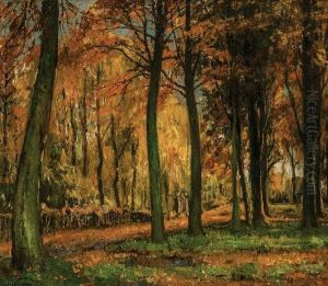 Vue De Foret En Automne by Pieter Gorus