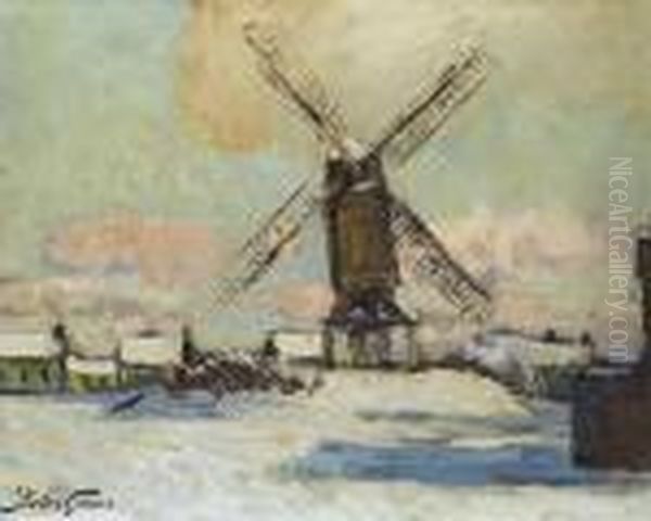 Moulin Sous La Neige A Zele - view 1