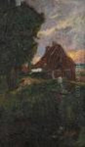 Landschap by Pieter Gorus