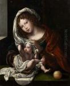 Vierge A L'enfant by Jan Mabuse