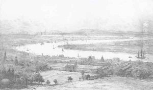 The Thames from Greenwich Hill by William Lionel Wyllie