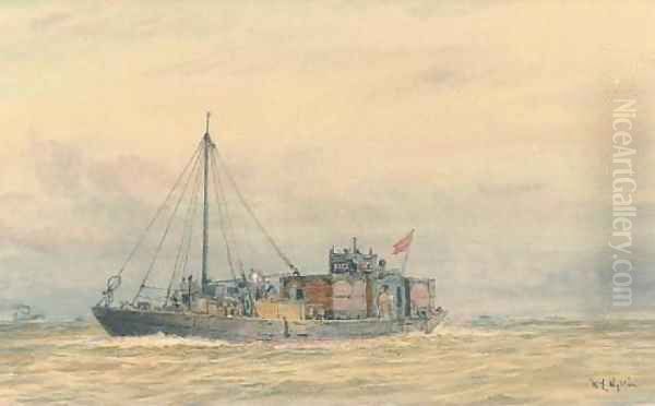 The wartime auxiliary X222 at work - view 1
