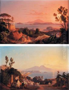 Vues D'italie "naples Du Polsilip" by Carl Wilhelm Goetzloff