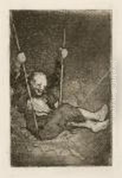 Viejo Columpiandose - Old Man On A Swing - view 1