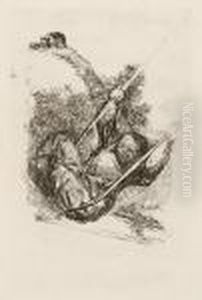 Vieja Columpiandose - Old Woman On A Swing by Francisco Goya Fuendetodos