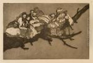 Andarse Por Las Ramas (disparate Ridiculo) by Francisco Goya Fuendetodos