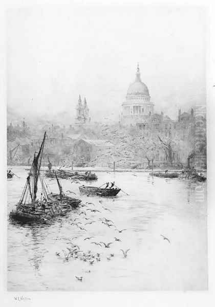 St. Paul's Cathedral from the Thames - view 1