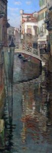 Canal View Ponte .... And Casa Grand, Venice by William Graham