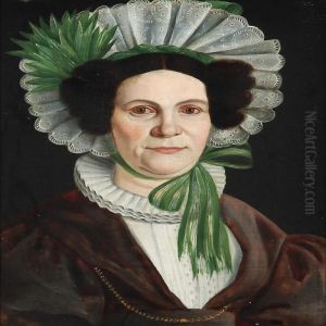 A Pair Of Portraits Of A Married Couple by Frederik Grandjean