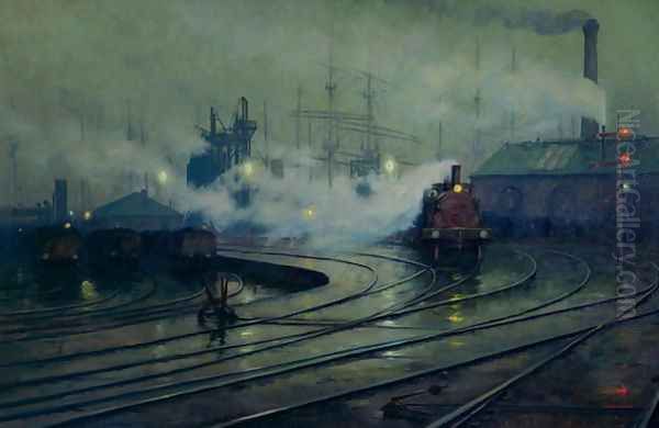 Cardiff Docks, 1896 by Lionel Walden