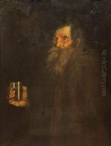 Anciano Con Vaso