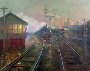 Train at Night c.1890