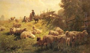 Near Obersdorf Bavaria by Gottlieb Daniel Paul Weber
