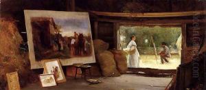 A Country Studio by Henry Woods