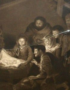The Adoration Of The Shepherds by Valentine Green