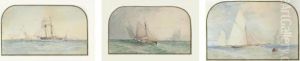 Racing Cutters In The Solent