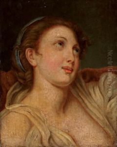 Buste De Jeune Femme by Jean Baptiste Greuze