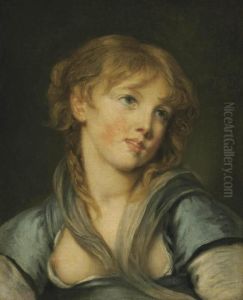 Portrait Of A Young Girl by Jean Baptiste Greuze
