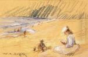 A Day At The Beach, Laguna by William Alexander Griffith