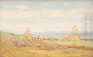 Peisaj Pe Valea Posadei, Cu Ciobanas Cu Turma De Oi, In Departare by Nicolae Grigorescu