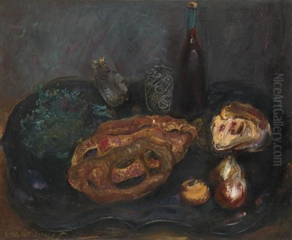 Still Life With Bread And Onions - view 1