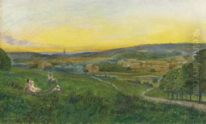 View Of Leeds From Woodhouse Ridge by John Atkinson Grimshaw