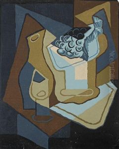 Nature Morte A La Grappe De Raisin by Juan Gris