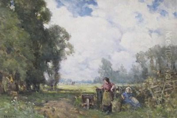 Waiting For The Haycart - view 1