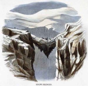 Snow-Bridges, from Phenomena of Nature, 1849 by Josiah Wood Whymper