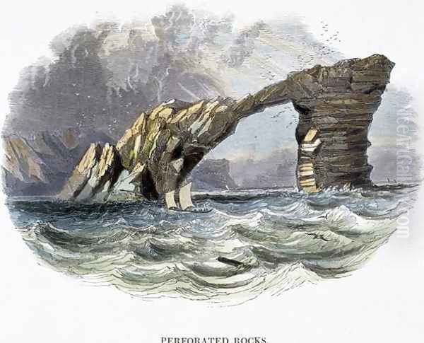 Perforated Rocks, from Phenomena of Nature, 1849 - view 1