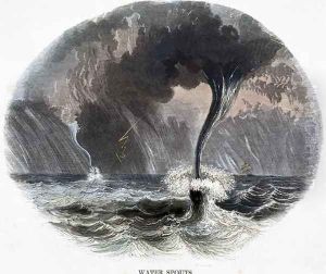 Water Spouts, from Phenomena of Nature, 1849 by Josiah Wood Whymper